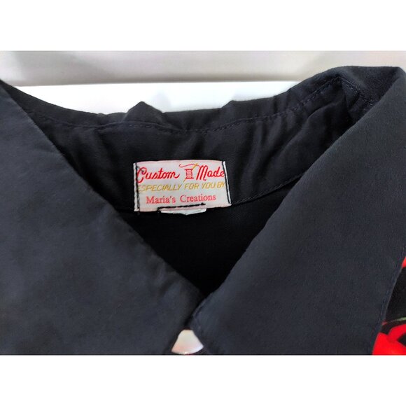 New Vintage Western Red Chilies Shirt Button Up Y2K Gift Rockabilly Bowl 4XL - Picture 5 of 8